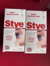 2 Pack Stye Sterile Lubricant Eye Drops, Fast...