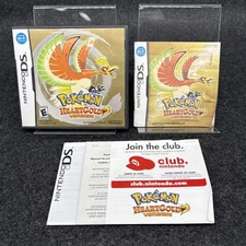 Pokémon Heart Gold Case, Manual, & Inserts Only (DS) - Authentic Great Condition