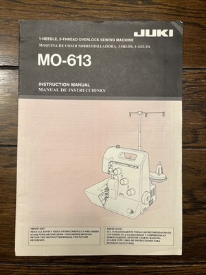 JUKI MO-613    Original Sewing Machine Serger Instruction Manual User's Guide
