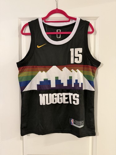 Nike Denver Nuggets Nikola Jokic NBA Men's Jersey Black Multicolor Size 44