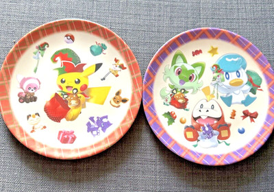 Pokemon Center Original melamine Plate Set 2P Pokémon Christmas Toy Factory