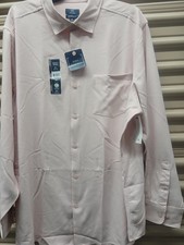 George Performance Dress Shirt NWT Men's Size 2XL Pink Sky