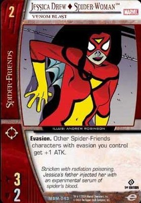 Jessica Drew   Spider-Woman, Venom Blast - Web of Spider-Man - Vs System