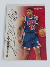1996-97 Skybox Kendall Gill Autographics ON-CARD AUTO Nets Signature Autograph