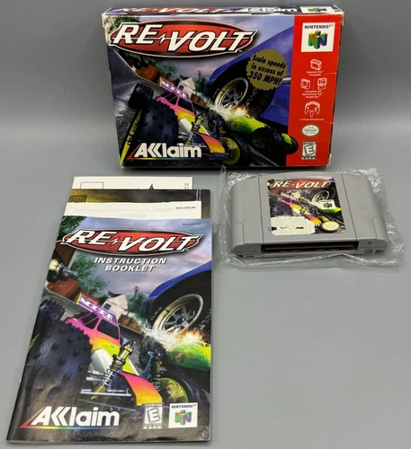 Re Volt Nintendo 64 N64 CIB Complete W/ Manual + Inserts + Poster Authentic