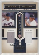 2004 Playoff Honors Quad Materials Nolan Ryan Roger Clemens Josh Beckett HOF e8a