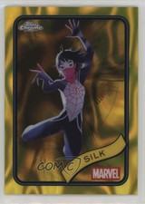 2025 Topps Chrome Marvel Comics Yellow Lava Refractor Silk #108 1bn9