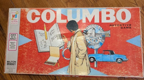 Milton Bradley Board Game Columbo Detective Game Vintage 1974 Complete