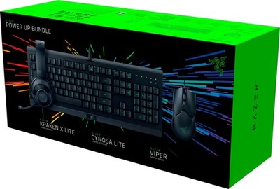 Razer Power Up Bundle: Kraken X Lite + Cynosa Lite FR (QWERTY) + Viper Maus