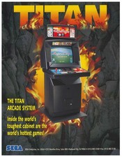 Titan Baseball Arcade System Sega Video Arcade Flyer / Brochure / Ad - Excellent
