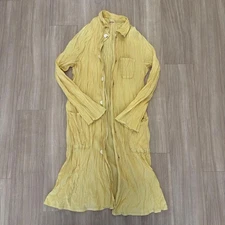 KAPITAL Long Sleeve Shirt Yellow Size XS