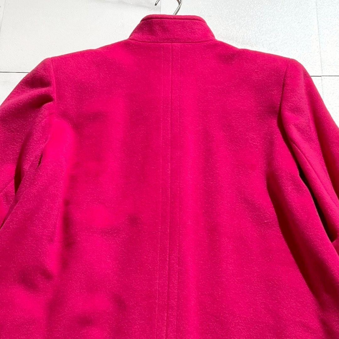 Yves Saint Laurent Women's Pink Long Coat, Size XS, Cashmere Blend thumbnail 7