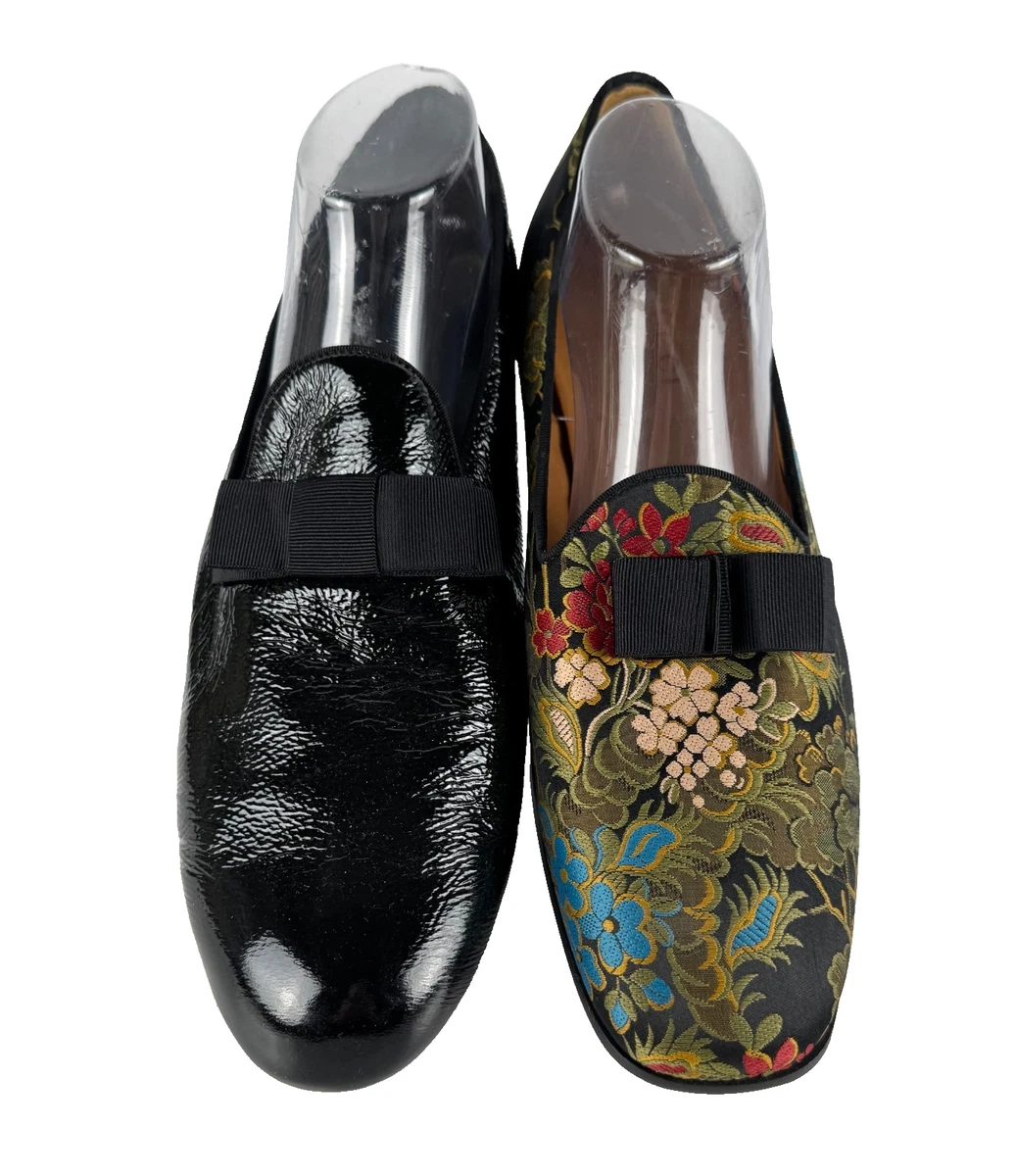 Black Floral Dress Shoes for Men for sale | eBay display picture 3