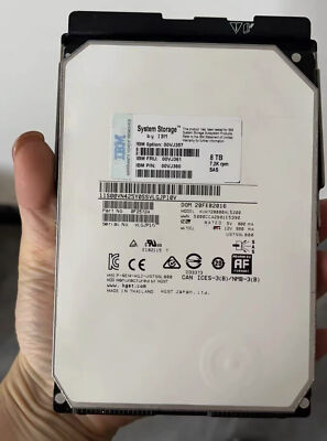 IBM 00VJ360 8T 00VJ357 00VJ361 8TB SAS 3.5 DSC 3700 Hard Drive HDD