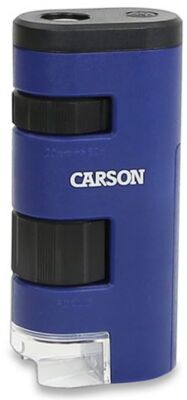 Carson MM-450 Handmikroskop LED 20-60x Vergrößerung Blau