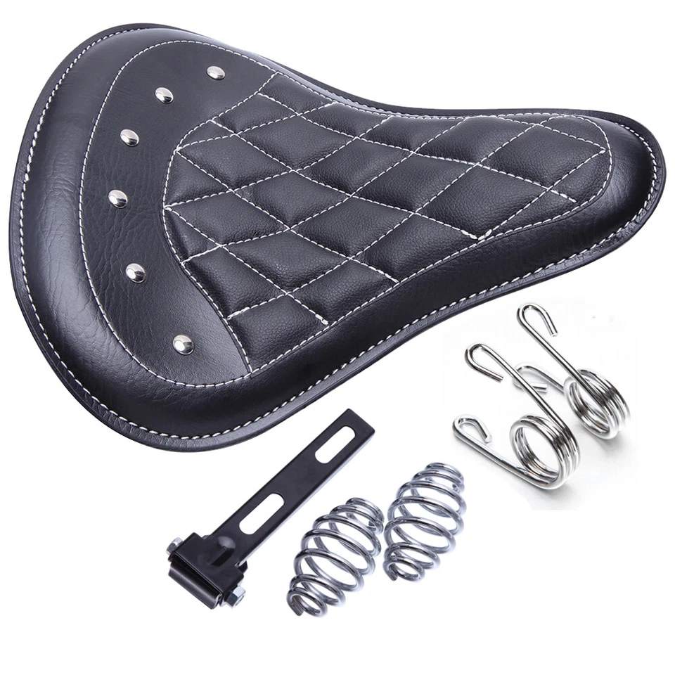 Para Suzuki VL800 Intruder Volusia 800 Bobber Motocicleta Resorte Solo Asiento Diamante Foto 2 de 4