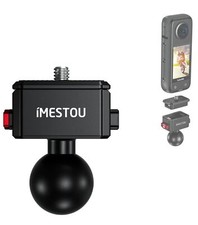 Sports Camera Riding Mount with 1/4 Screw for Insta 360 Action Camera Install...