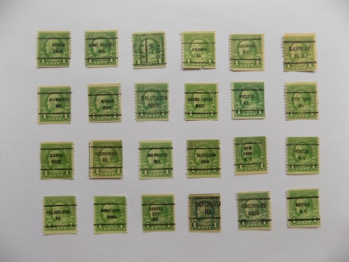 U S Coll'n of (24) used Diffn't cities PRECAN. DEFIN-4-22-D-1 C FRANKLIN-COILS