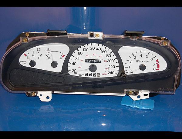 White Face Gauges for 2000 Ford Escort METRIC KPH KMH ZX2 SR | eBay