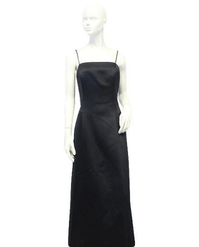Black Formal Maxi Dress Size 14 (SKU 