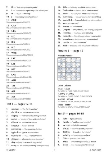 11 Plus Year 6 CEM Verbal Reasoning Cloze 10 Minute Test with Answer Book 1 CGP - Picture 6 of 6