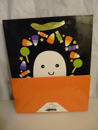 NUEVA Bolsa de Regalo Hallmark Sparkling Ghost con Mango de Cinta 13X10.5 - Imagen 2 de 2