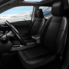 fit For Honda Civic Car Seat Covers Leather Full Set Front Rear 5-Seat Protector