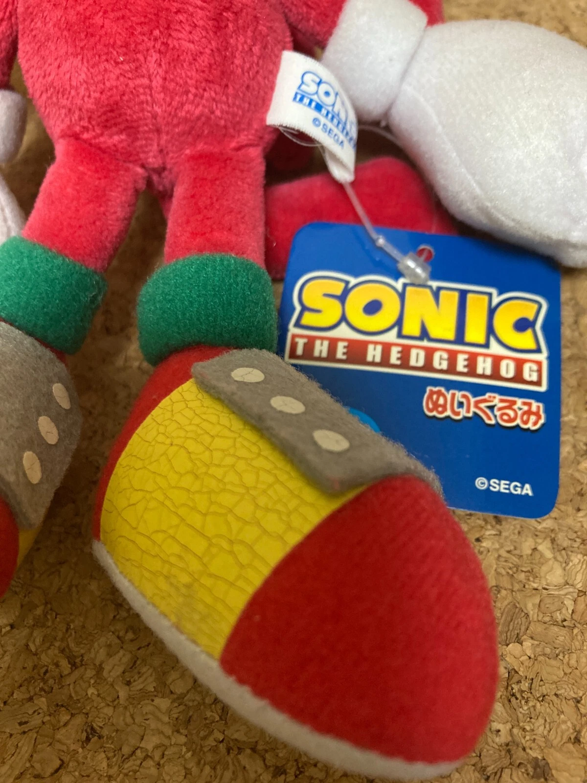SEGA Knuckles the Echidna Plush Toy S 18cm Rare Sanei Japan with Paper Tags Used image 3