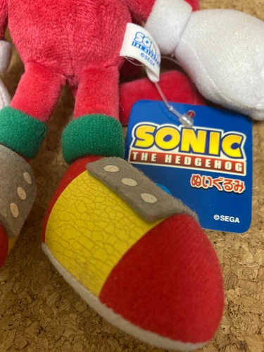SEGA Knuckles the Echidna Plush Toy S 18cm Rare Sanei Japan with Paper Tags Used image 3