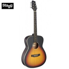 Stagg Sa35-a-tr Auditorium Full Size Acoustic Guitar - Satin Vintage Sunburst