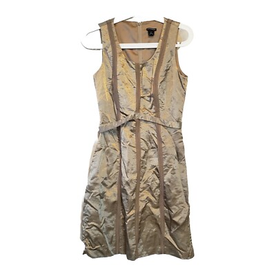 club monaco dress ebay Club Monaco Pleated High Low Dress | Color: Peach | Size: 4