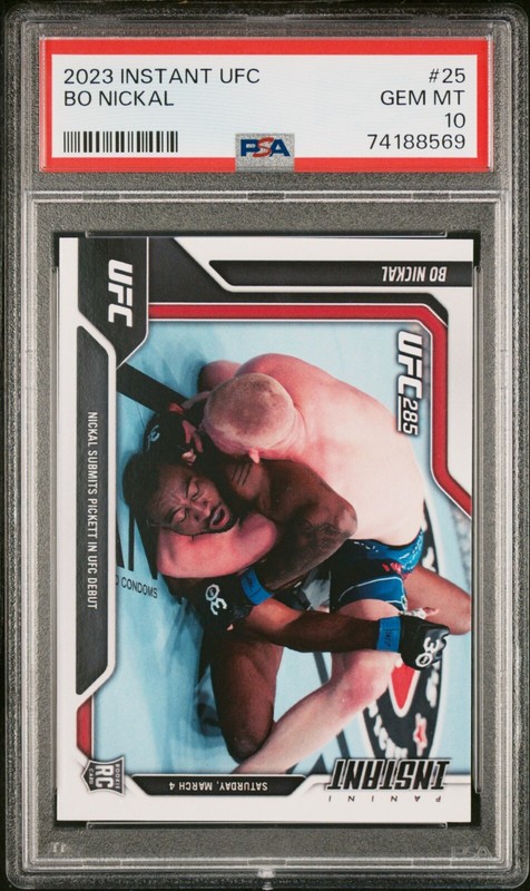 2023 Panini Instant UFC - Bo Nickal - Rookie Card 1/1944 - PSA 10