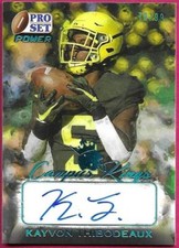 2021 Leaf Pro Set Power Football KAYVON THIBODEAUX Campus Kings Autograph 78/99