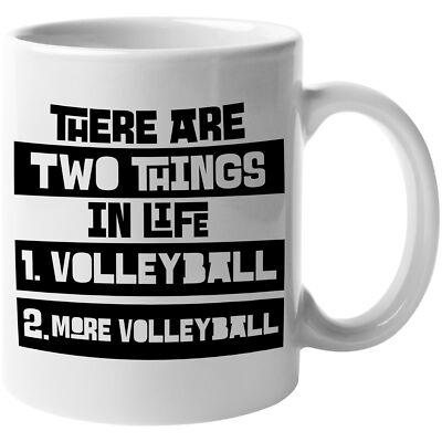 There Are Two Things In Life. Volleyball And More Volleyball. Funny Gift Mug