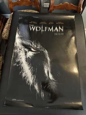 THE WOLFMAN ORIGINAL 27x40 MOVIE POSTER (2010) DEL TORO & HOPKINS ADV