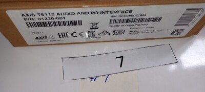 AXIS 01230-001 (T6112) : Axis - Audio & IO Interface