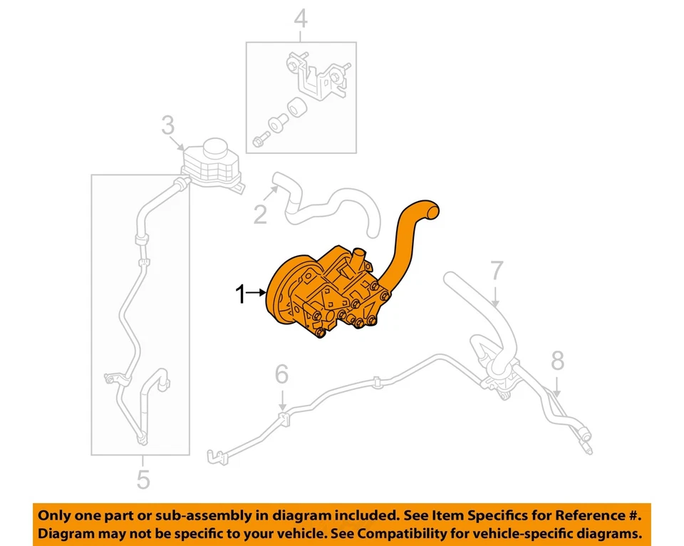 Used Power Steering Pump fits: 2007 Nissan Altima 3.5L 6 cylinder Grade A - Изображение 3 из 4