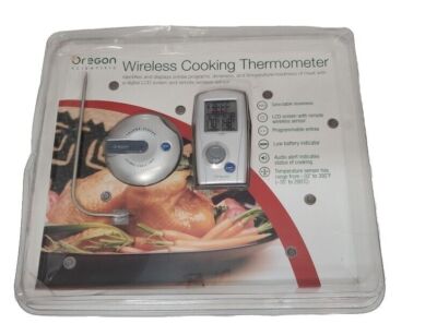 Oregon Scientific AW129 Wireless BBQ Thermometer LCD Remote Programmable NIP