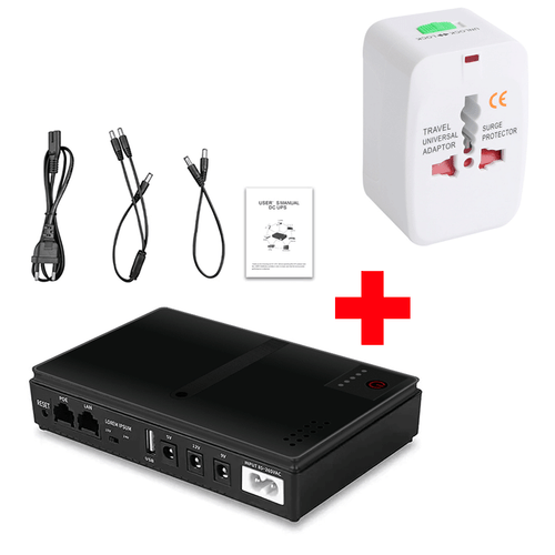 Mini UPS 5/9/12V 10400mAh Uninterruptible Power Supply for WiFi Router EU Plug - Picture 24 of 24