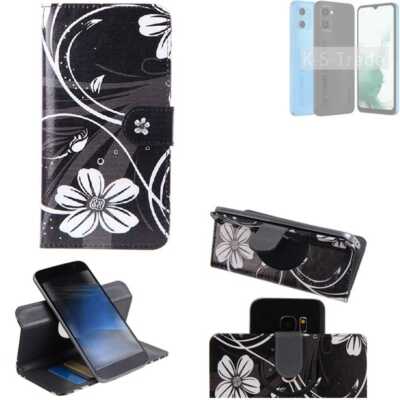 Für UMIDIGI G1 Plus 360° Schutz Hülle Wallet Case Design Blumen