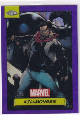 Topps Marvel Chrome 2024 No. 16 Killmonger Purple Refractor 74/75