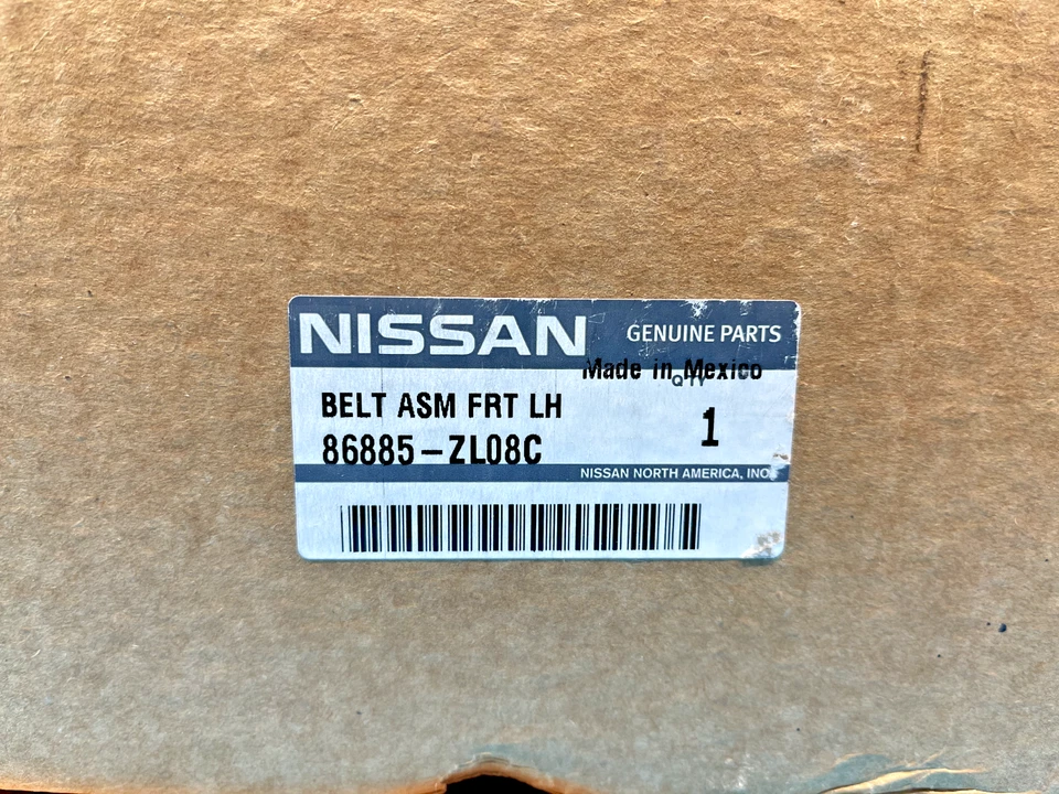 Conjunto de cinturón Frontier Xterra Pathfinder genuino OEM Nissan 86885-ZL08C Foto 2 de 4