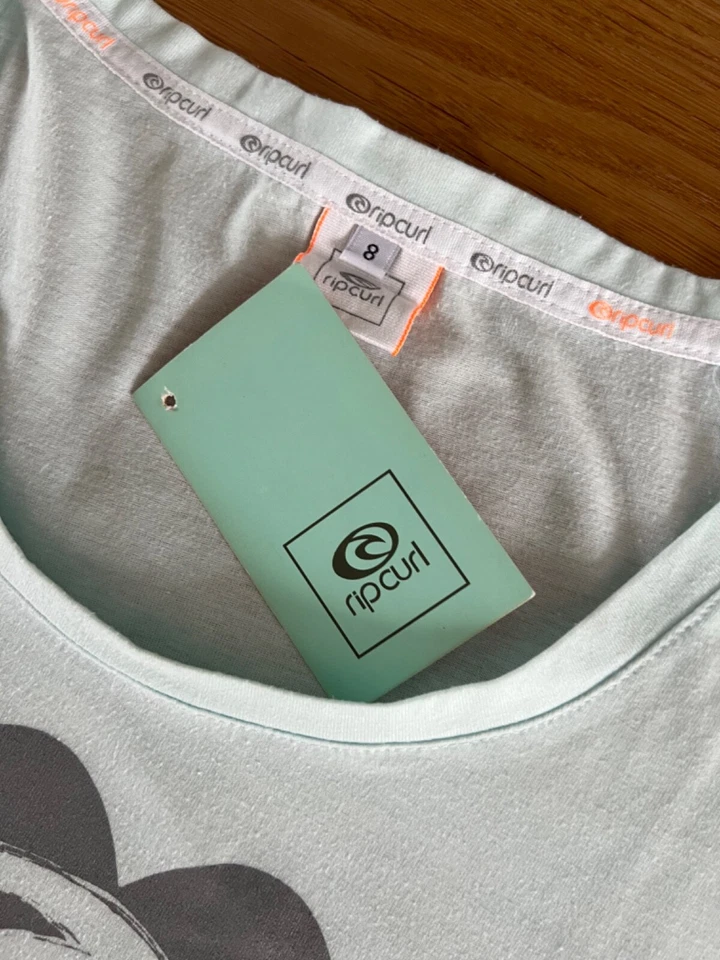 RIPCURL+++ T-Shirt Gr. XS in türkis mit Motiv mit Etikett - Bild 2 von 4