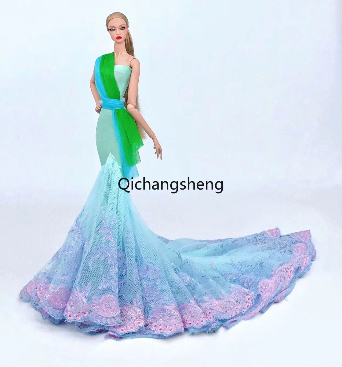 green hippy dress Honor Gold Forest Green Gabby Fishtail Maxi Dress main image 1