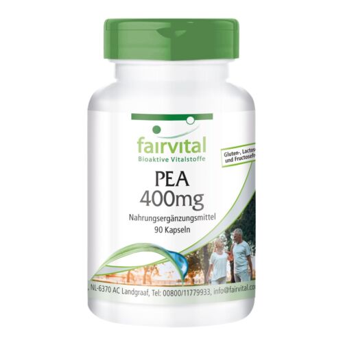 PEA 400 mg - 90 Kapseln Palmitoylethanolamid - für 3 Monate - VEGAN | fairvital - Bild 1 von 11
