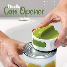 Can-Do Compact Can Opener Easy Twist Release Portable Space-Saving Stainlessteel