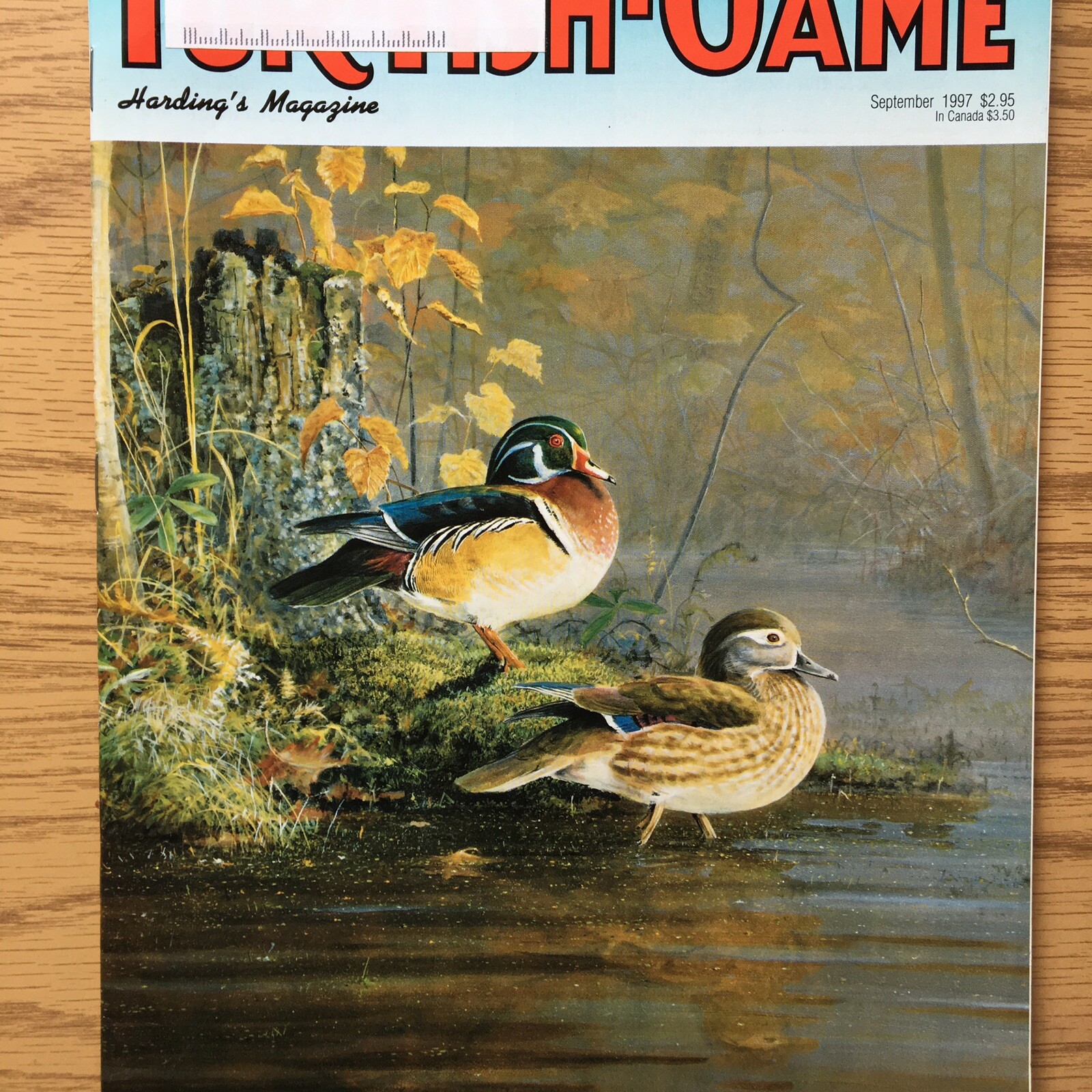 Fur-Fish-Gsme Sept 1997, Waterfowl Hunting On,creeks,Ponds, Marshes