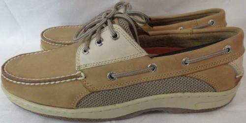 Sperry Men's Top-Sider Boat Shoe Billfish 3 Eye Tan/Beige Size 10.5 M NOS in Box - Picture 1 of 14