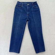 Vintage Gitano Jeans Straight Leg Mid Rise Dark Wash Blue Womens Size 14 Tall