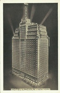 Hotel-Lincoln-44th-Street-1930s-Lumitone-New-York-City-Postcard